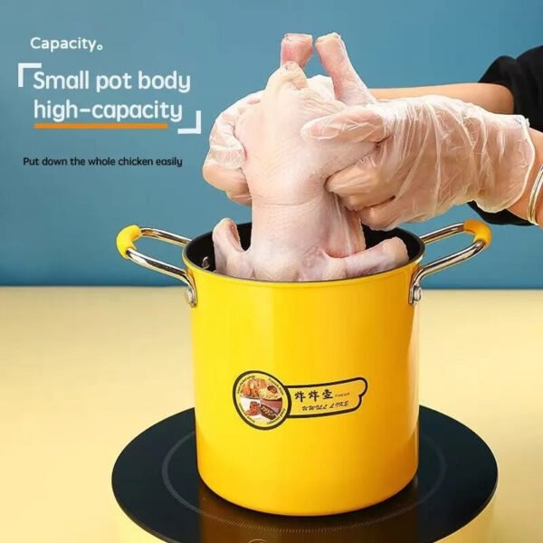 3L Deep Fryer Pot With Lid & Basket