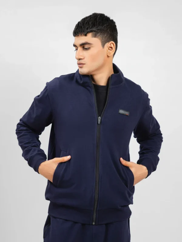 NavyBlueTracksuitJacketWithMockNeckBrumanoPakistan2_670x.progressive Navy Blue Tracksuit Jacket With Mock Neck