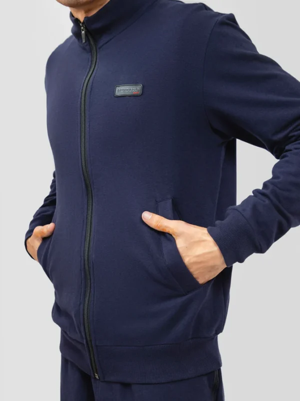 NavyBlueTracksuitJacketWithMockNeckBrumanoPakistan3_670x.progressive Navy Blue Tracksuit Jacket With Mock Neck