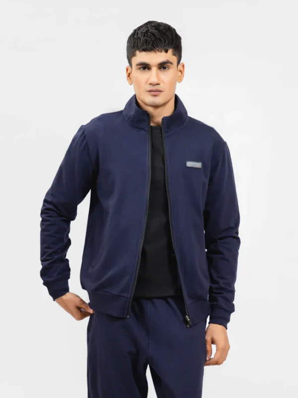 NavyBlueTracksuitJacketWithMockNeckBrumanoPakistan_670x.progressive Navy Blue Tracksuit Jacket With Mock Neck